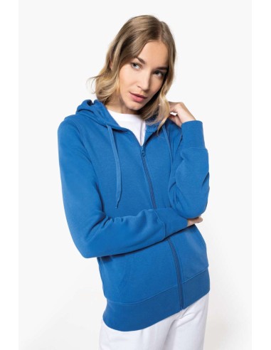 KAR-K4031-LADIES' ECO-FRIENDLY ZIPPED HOODED SWEATSHIRT